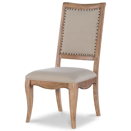 Upholstered Back Side Chair